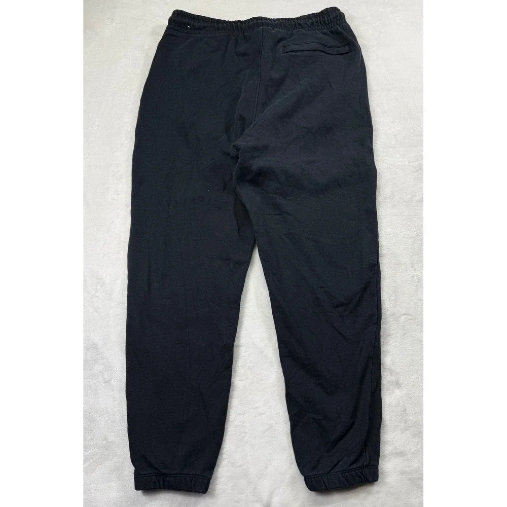 Jordan Flight Essentials Men Black Cotton French Terry Sweatpants Joggers Large